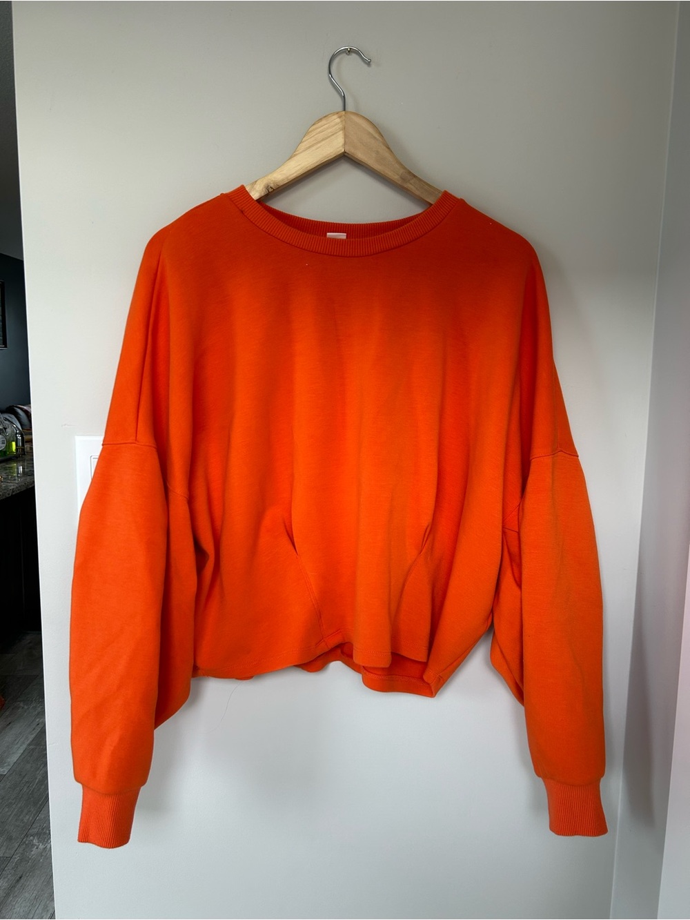 H&M Orange Women's Crewneck Sweatshirt